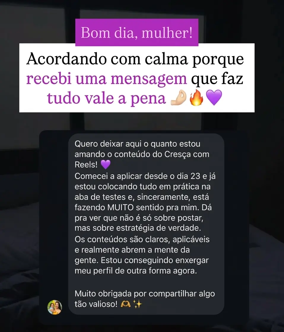 Depoimento de aluna
