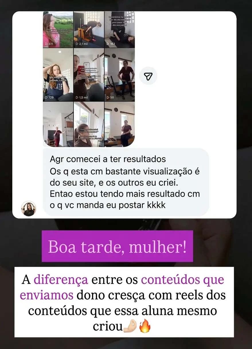 Depoimento de aluna