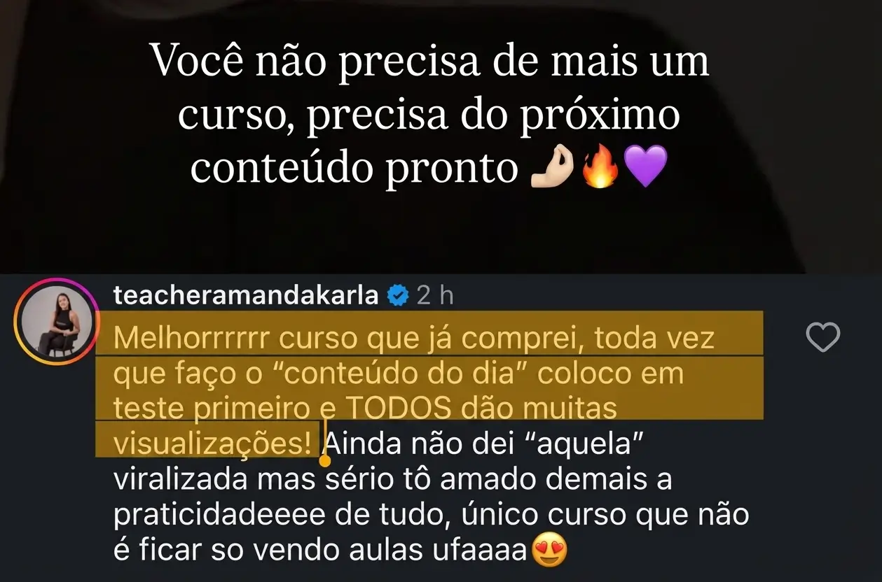 Depoimento de aluna