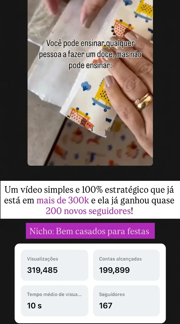 Depoimento de aluna